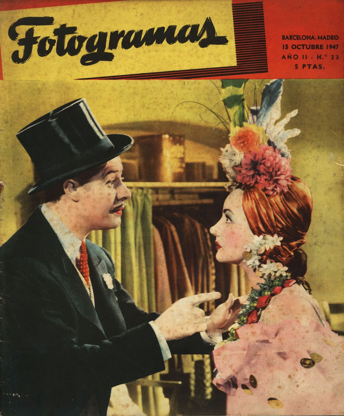 FOTOGRAMAS magazine side cover Issue 23 15 October 1947