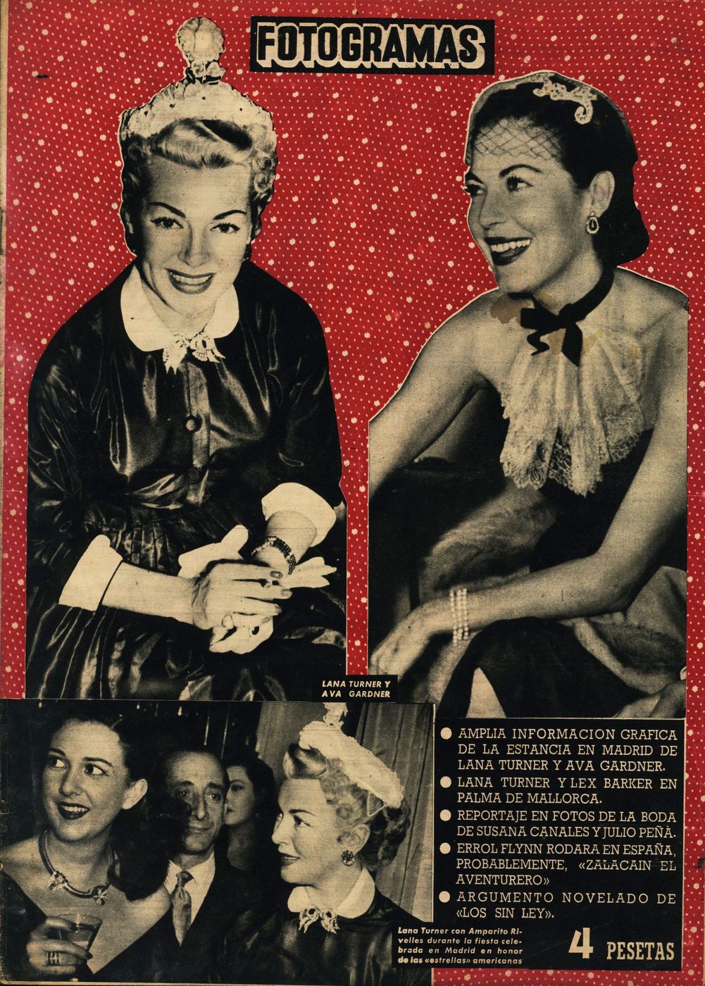 FOTOGRAMAS magazine side cover Issue 230 17 April 1953