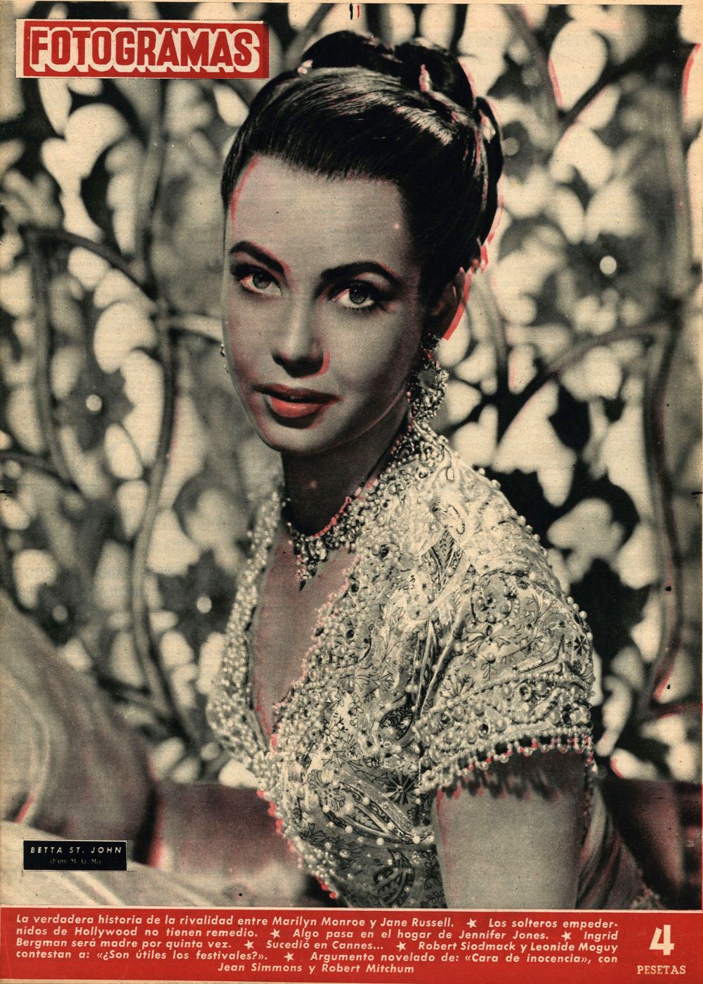 FOTOGRAMAS magazine side cover Issue 233 8 May 1953