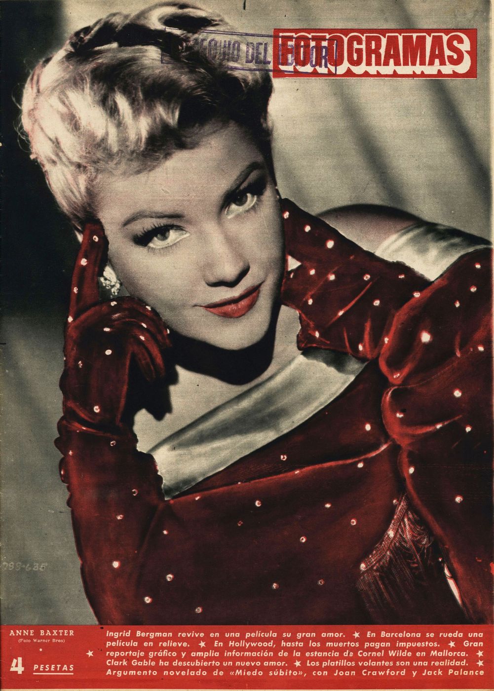 FOTOGRAMAS magazine side cover Issue 234 15 May 1953