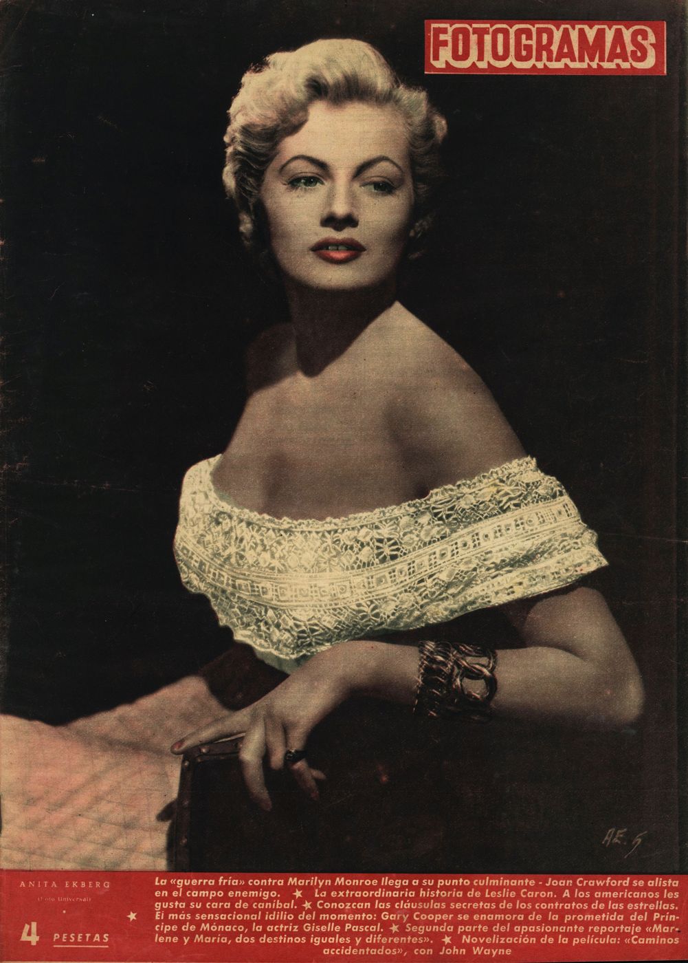 FOTOGRAMAS magazine side cover Issue 236 29 May 1953