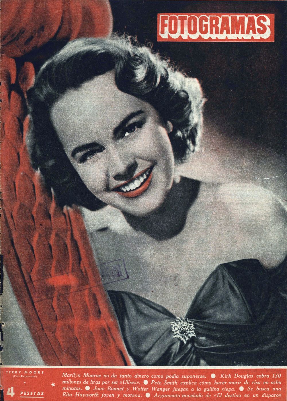 FOTOGRAMAS magazine side cover Issue 239 19 June 1953