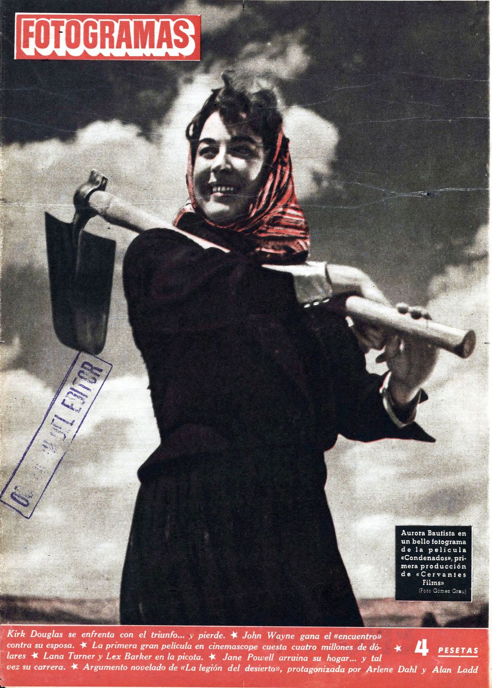FOTOGRAMAS magazine side cover Issue 241 3 July 1953