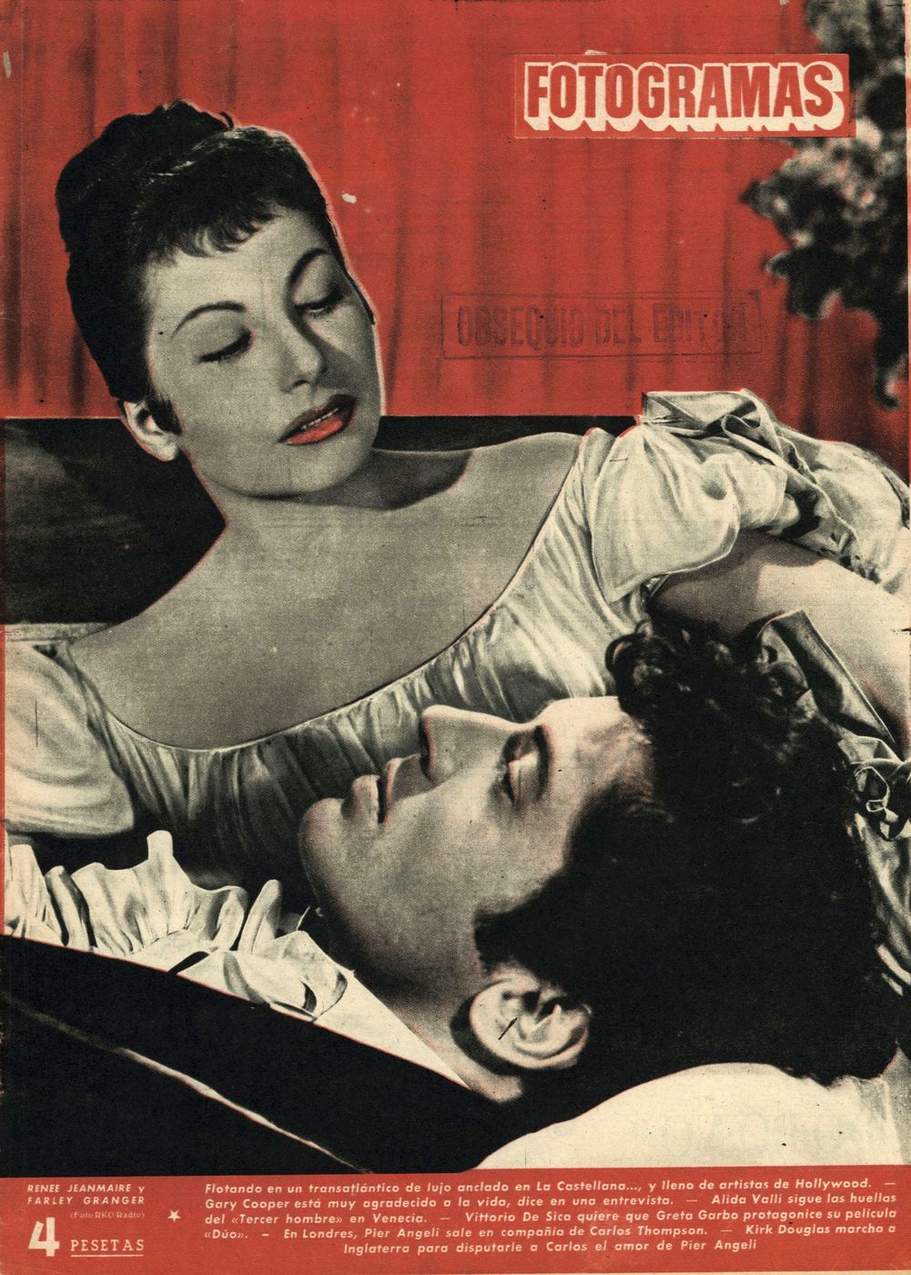 FOTOGRAMAS magazine side cover Issue 244 24 July 1953