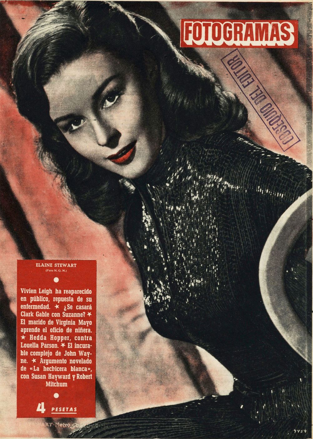 FOTOGRAMAS magazine side cover Issue 246 7 August 1953