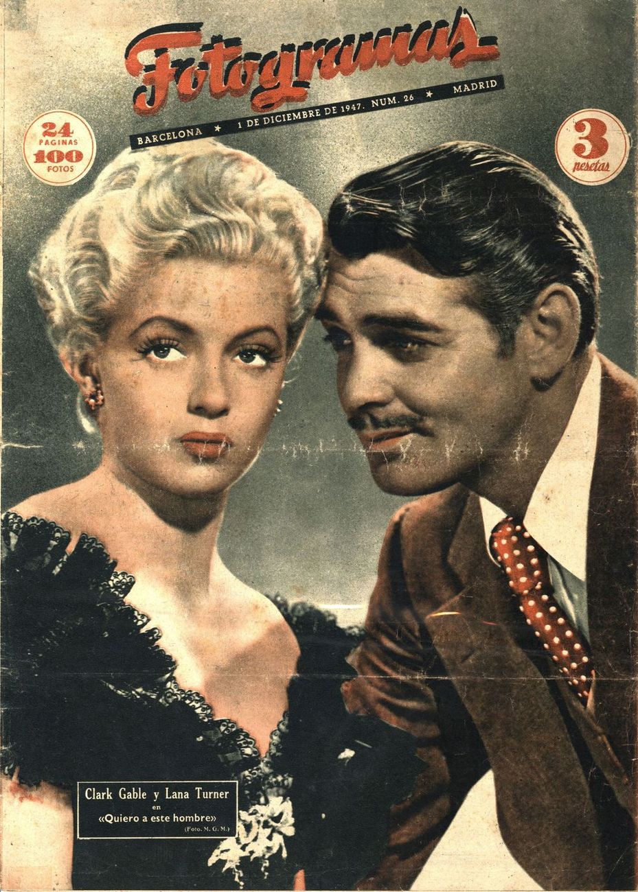 FOTOGRAMAS magazine side cover Issue 26 1 December 1947