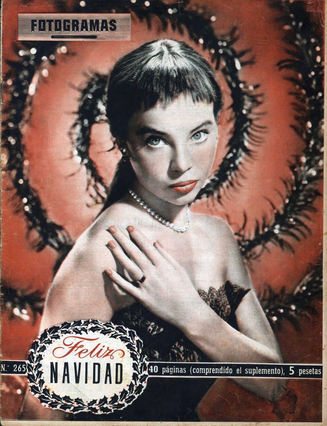 FOTOGRAMAS magazine side cover Issue 265 25 December 1953