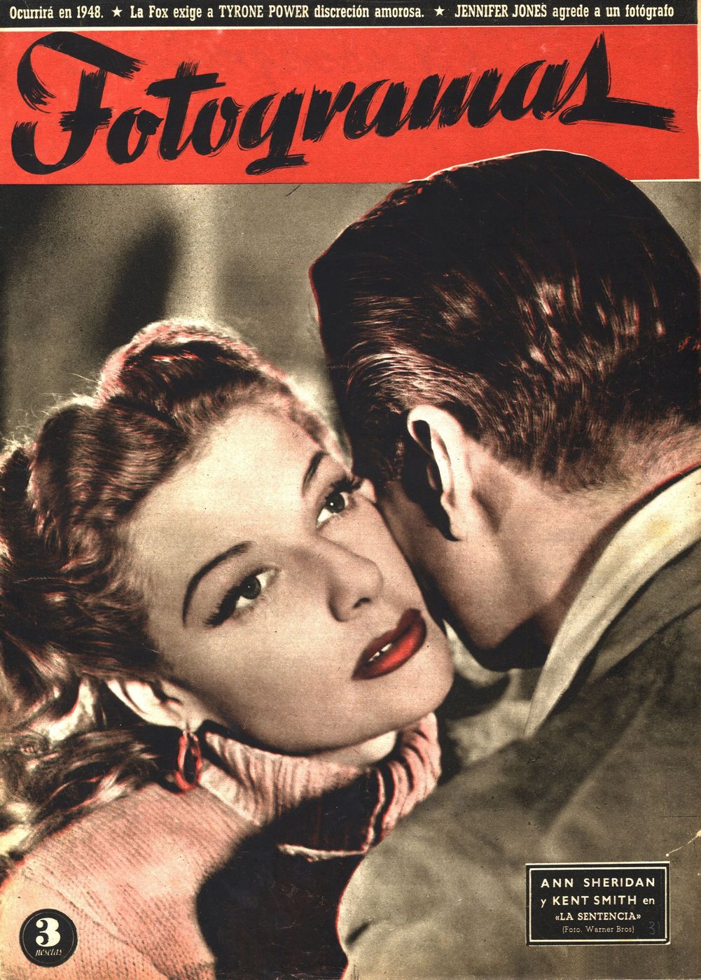 FOTOGRAMAS magazine side cover Issue 31  1948