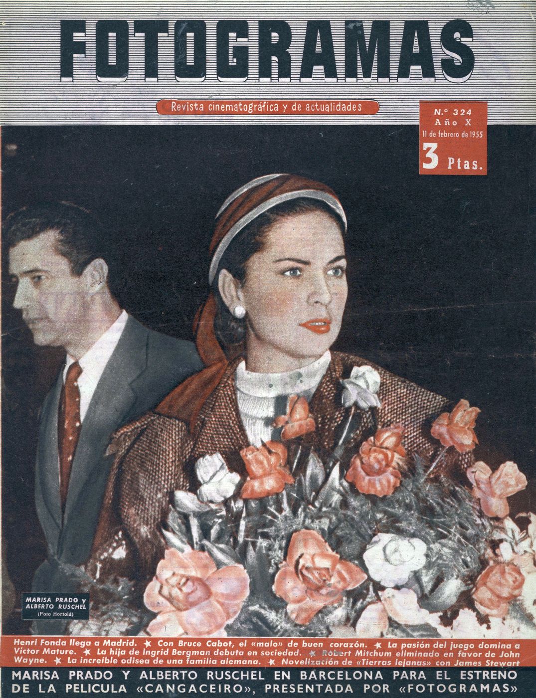 FOTOGRAMAS magazine side cover Issue 324 11 February 1955