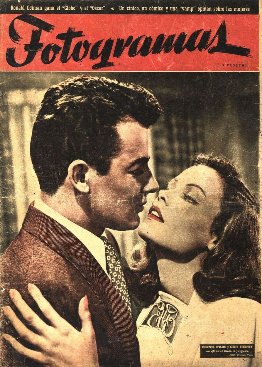 FOTOGRAMAS magazine side cover Issue 34  1948