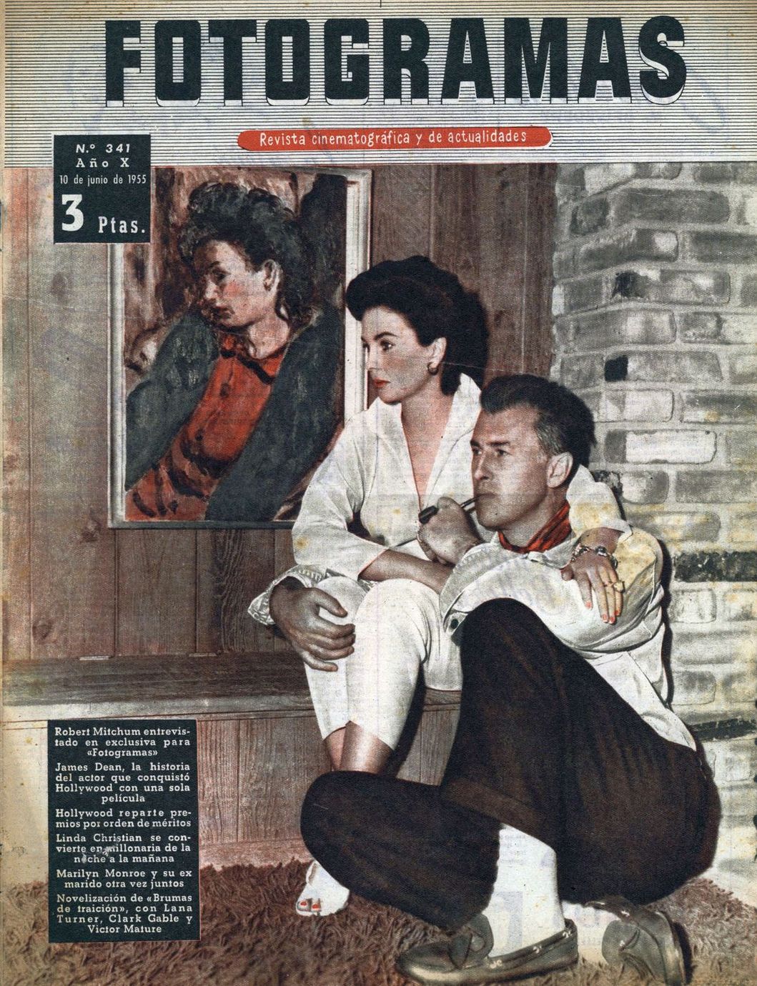 FOTOGRAMAS magazine side cover Issue 341 9 June 1955
