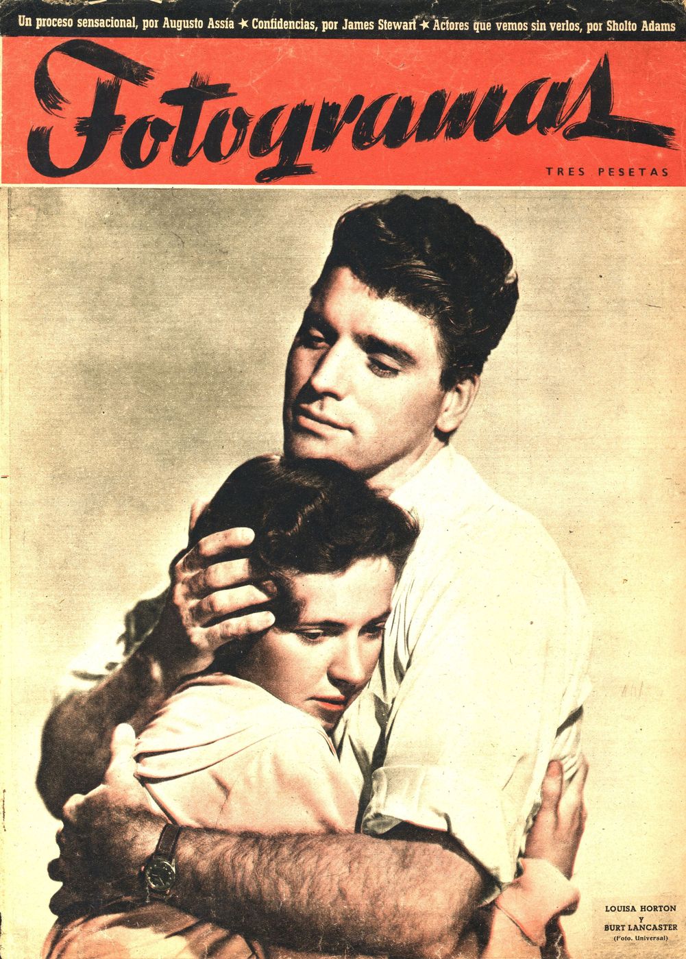 FOTOGRAMAS magazine side cover Issue 35  1948