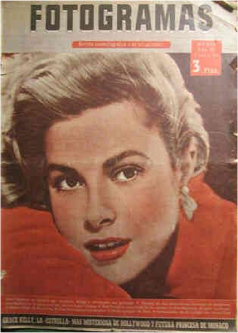 FOTOGRAMAS magazine side cover Issue 372 12 January 1956