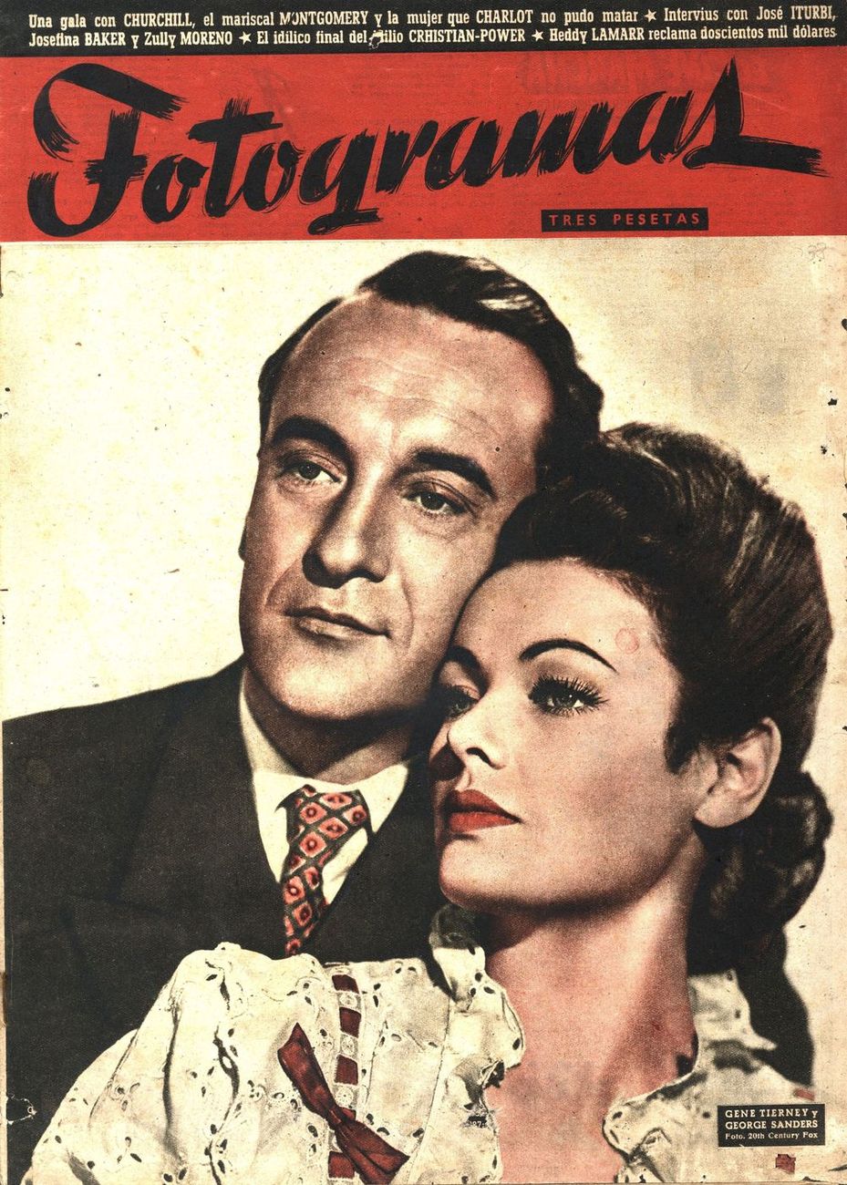 FOTOGRAMAS magazine side cover Issue 38  1948