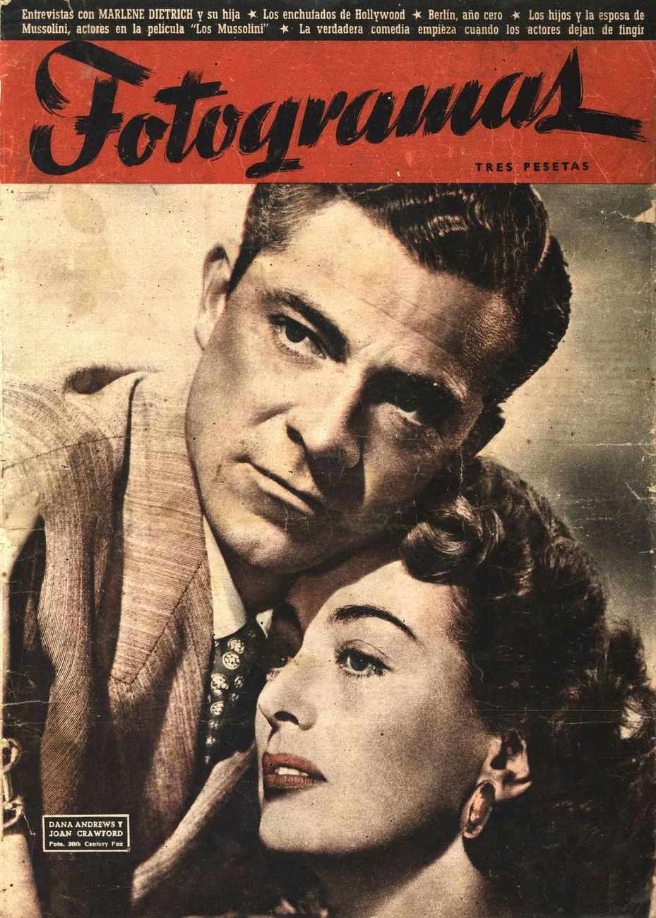 FOTOGRAMAS magazine side cover Issue 39  1948