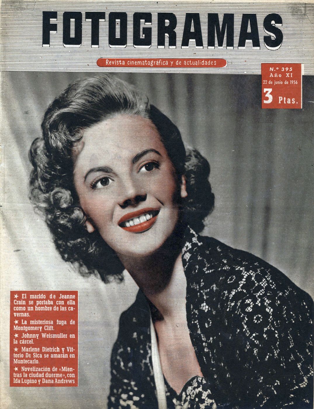 FOTOGRAMAS magazine side cover Issue 395 22 June 1956