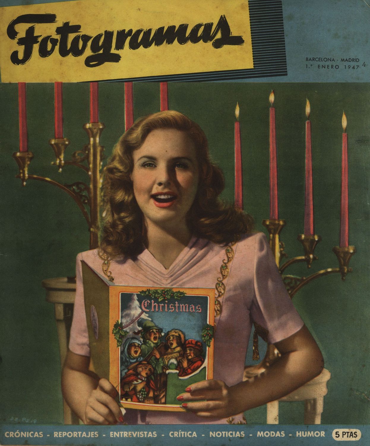 FOTOGRAMAS magazine side cover Issue 4 1 January 1947