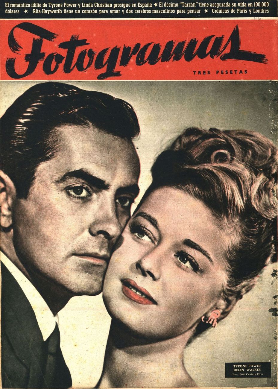 FOTOGRAMAS magazine side cover Issue 41 15 July 1948