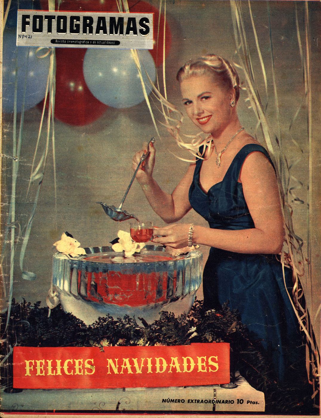 FOTOGRAMAS magazine side cover Issue 421 21 December 1956