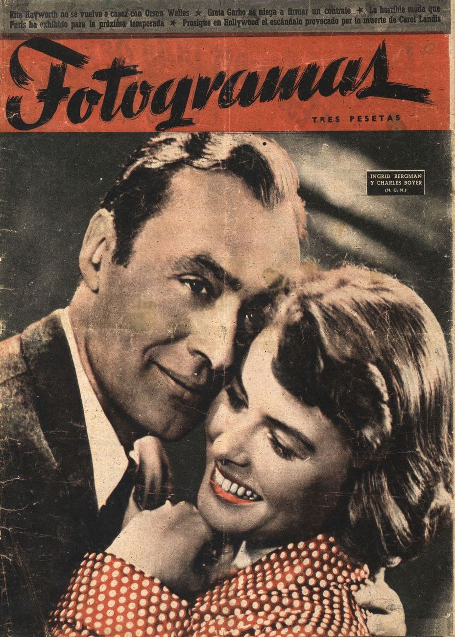 FOTOGRAMAS magazine side cover Issue 43  1948