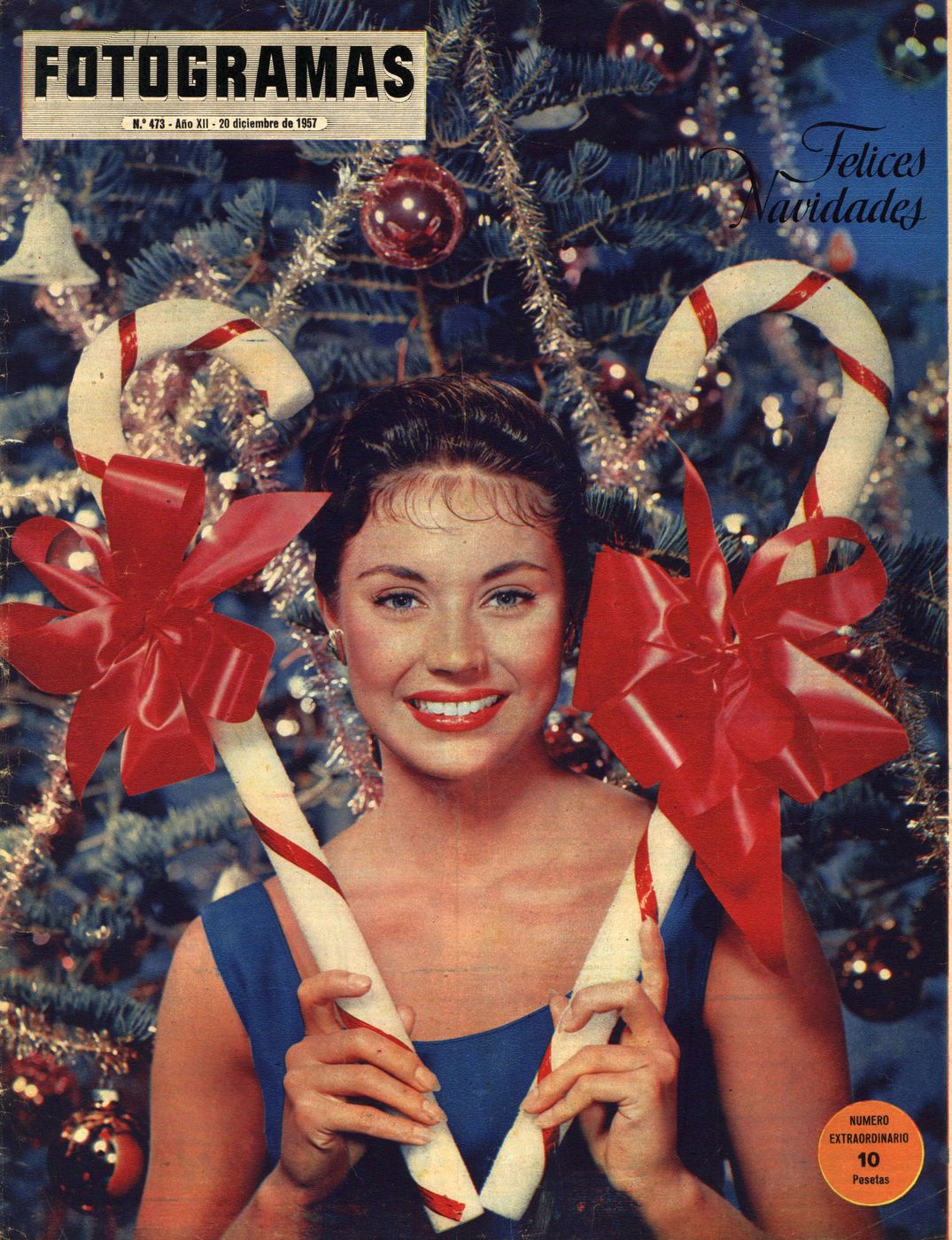 FOTOGRAMAS magazine side cover Issue 473 20 December 1957