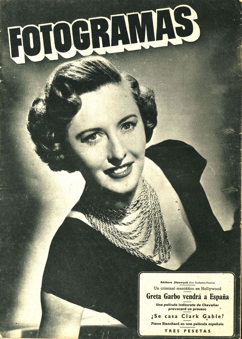 FOTOGRAMAS magazine side cover Issue 48  1948