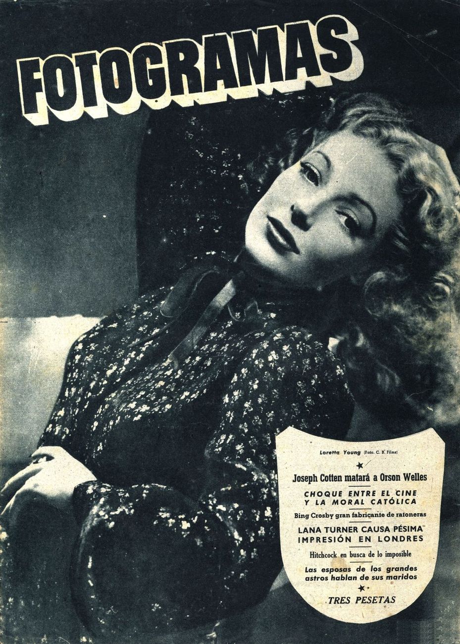 FOTOGRAMAS magazine side cover Issue 49  1948