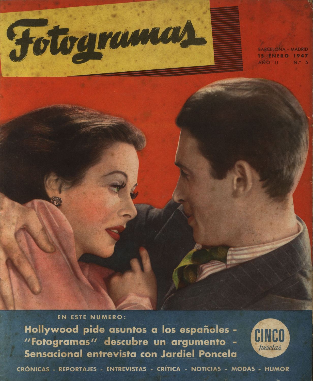 FOTOGRAMAS magazine side cover Issue 5 15 January 1947