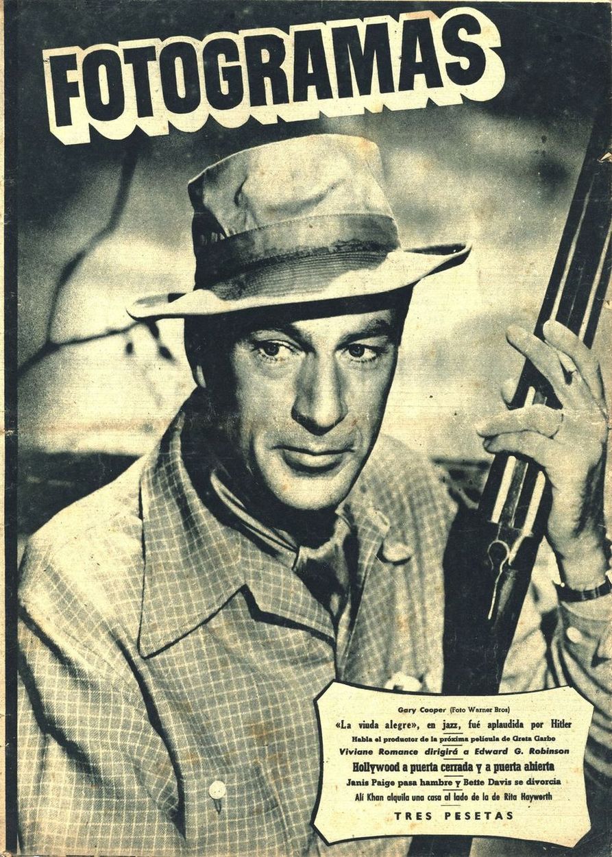 FOTOGRAMAS magazine side cover Issue 50 1 December 1948