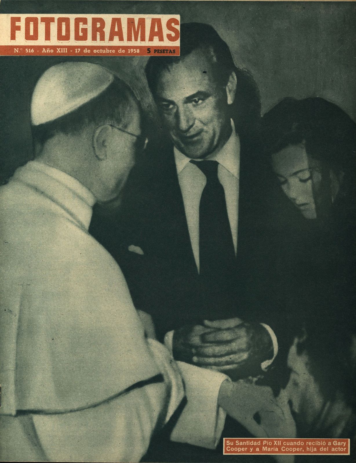FOTOGRAMAS magazine side cover Issue 516 17 October 1958