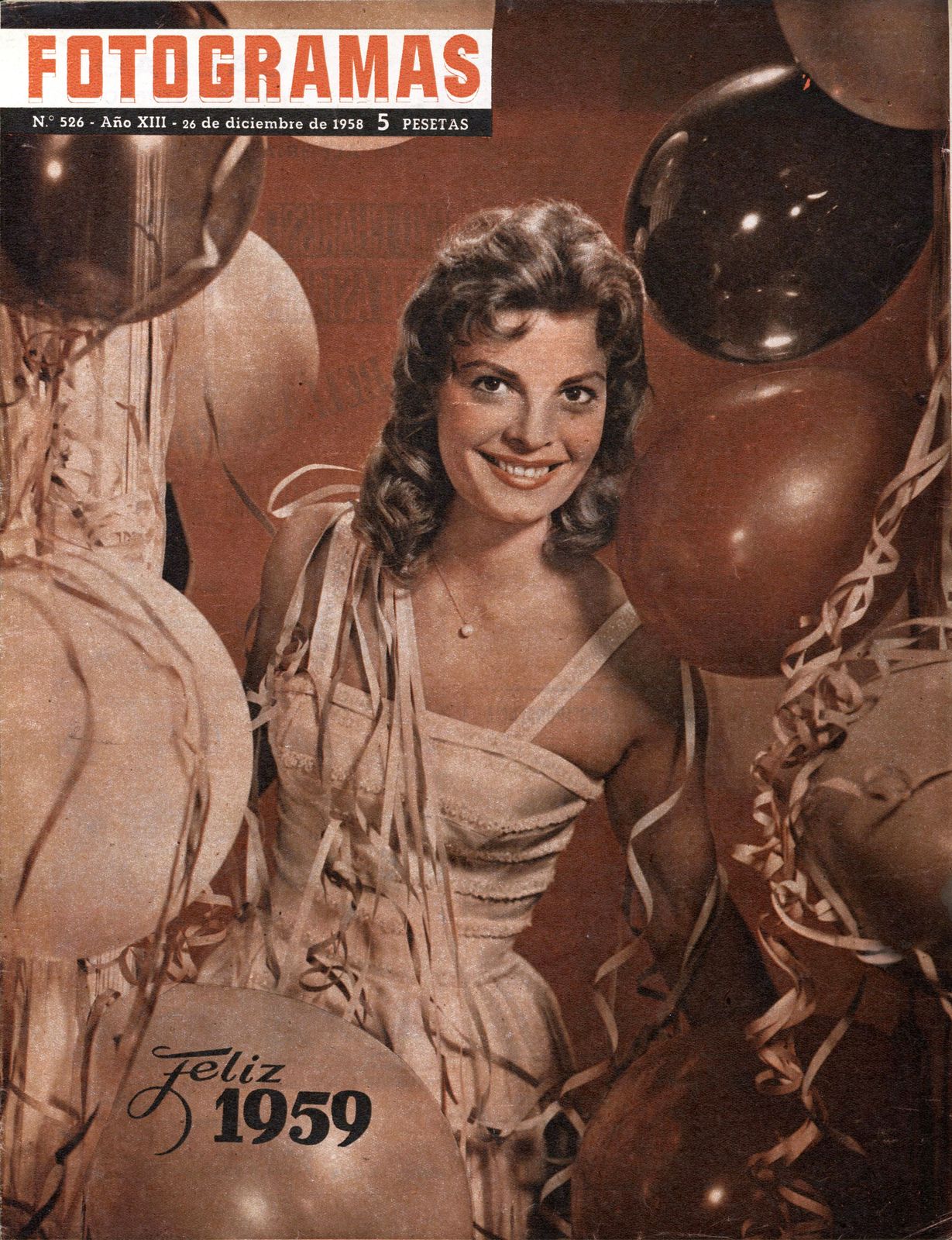FOTOGRAMAS magazine side cover Issue 526 26 December 1958