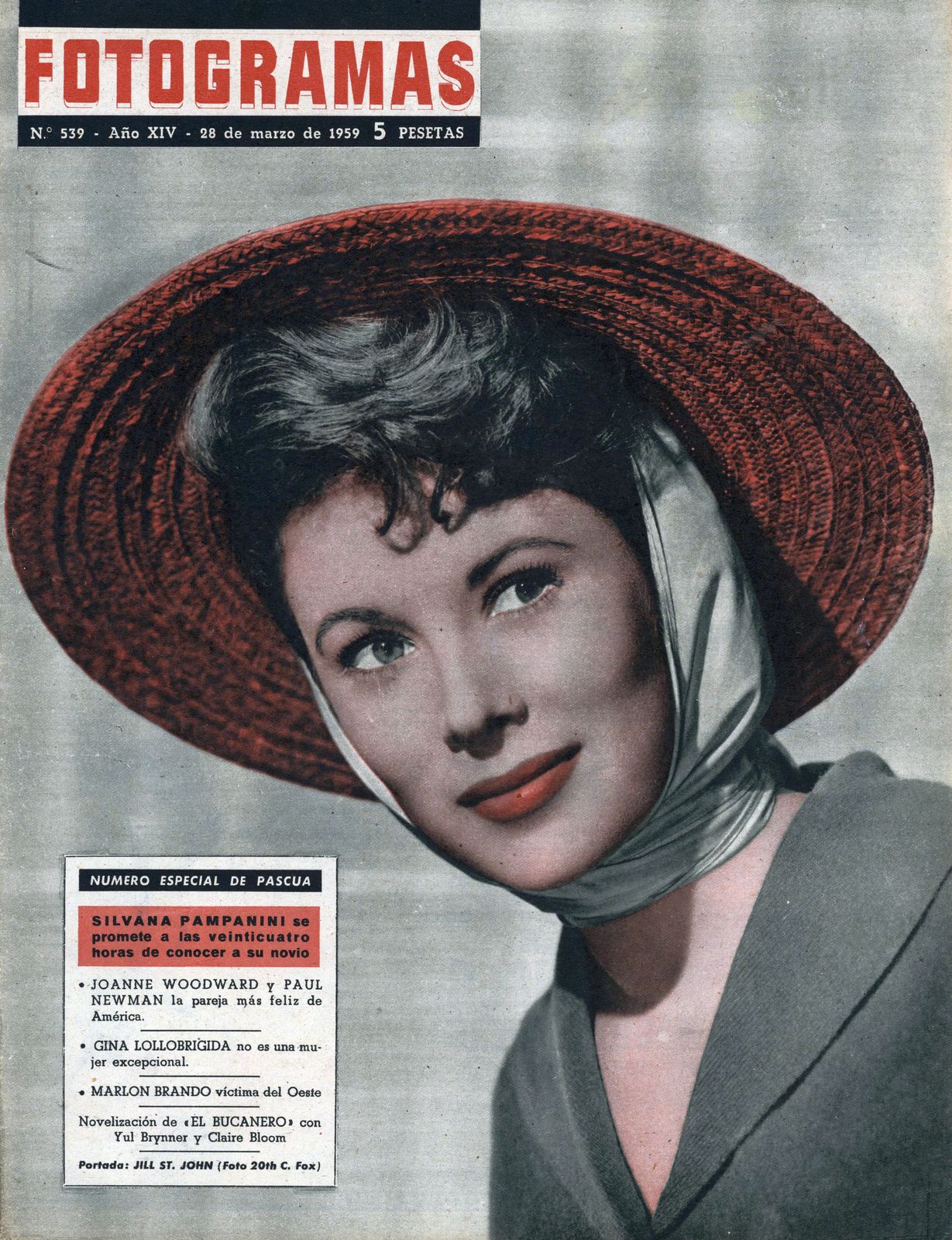 FOTOGRAMAS magazine side cover Issue 539 27 March 1959