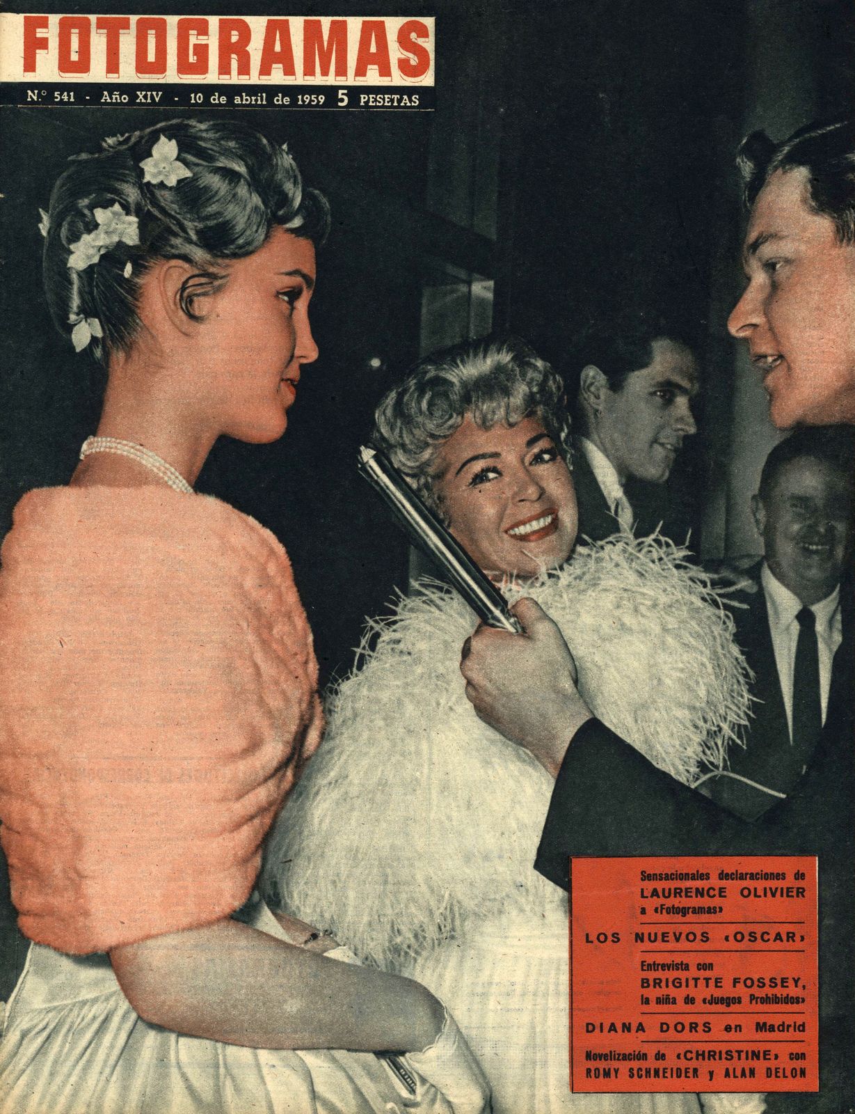 FOTOGRAMAS magazine side cover Issue 541 10 April 1959