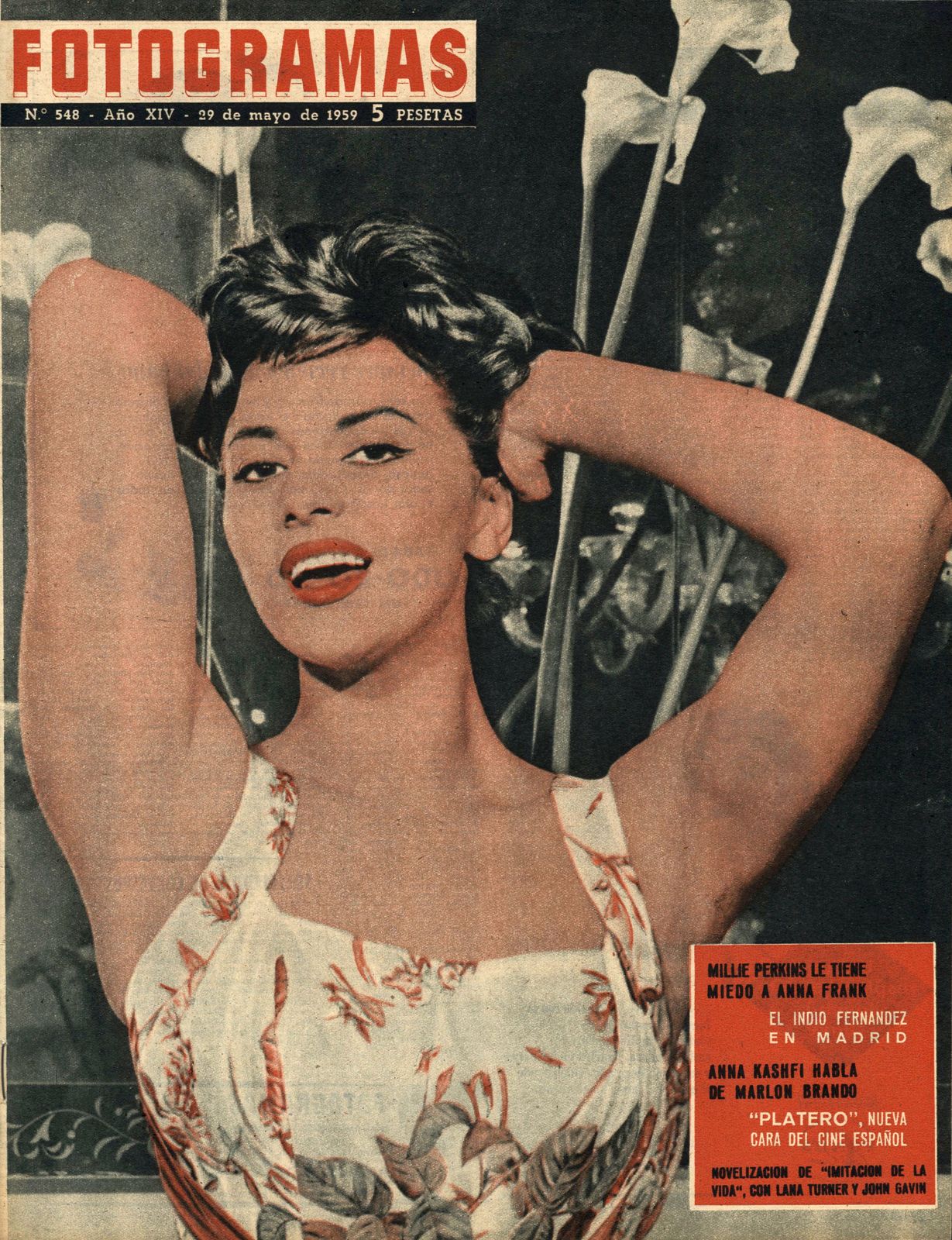 FOTOGRAMAS magazine side cover Issue 548 29 May 1959