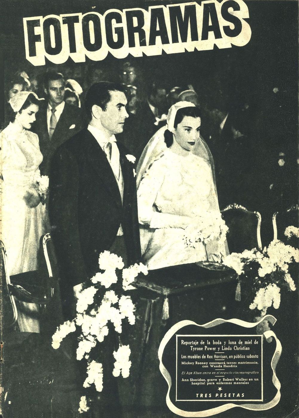 FOTOGRAMAS magazine side cover Issue 55 15 February 1949