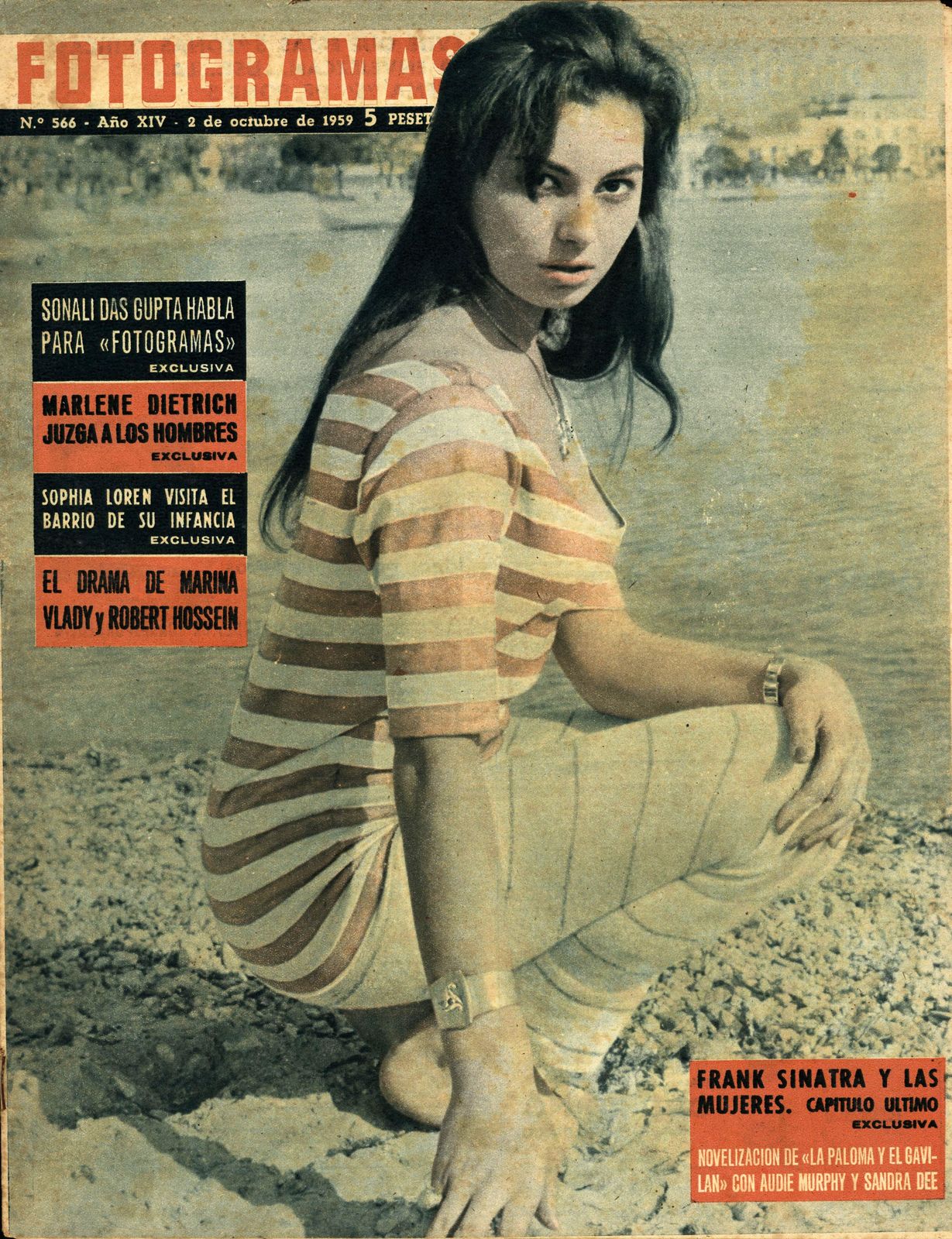 FOTOGRAMAS magazine side cover Issue 566 2 October 1959