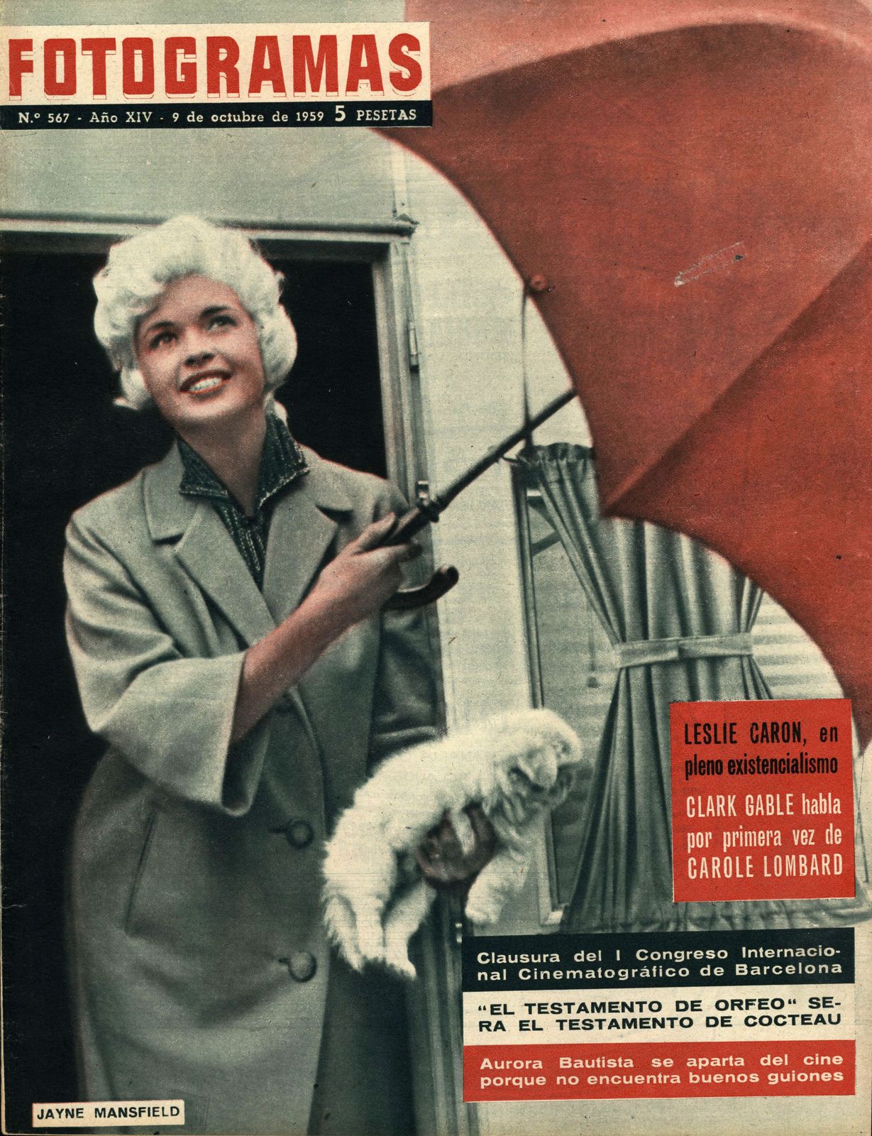 FOTOGRAMAS magazine side cover Issue 567 9 October 1959