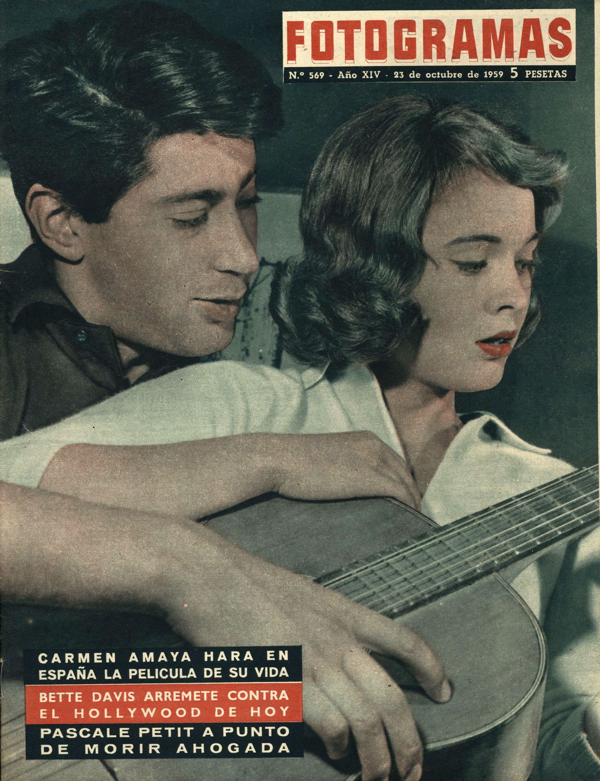 FOTOGRAMAS magazine side cover Issue 569 23 October 1959