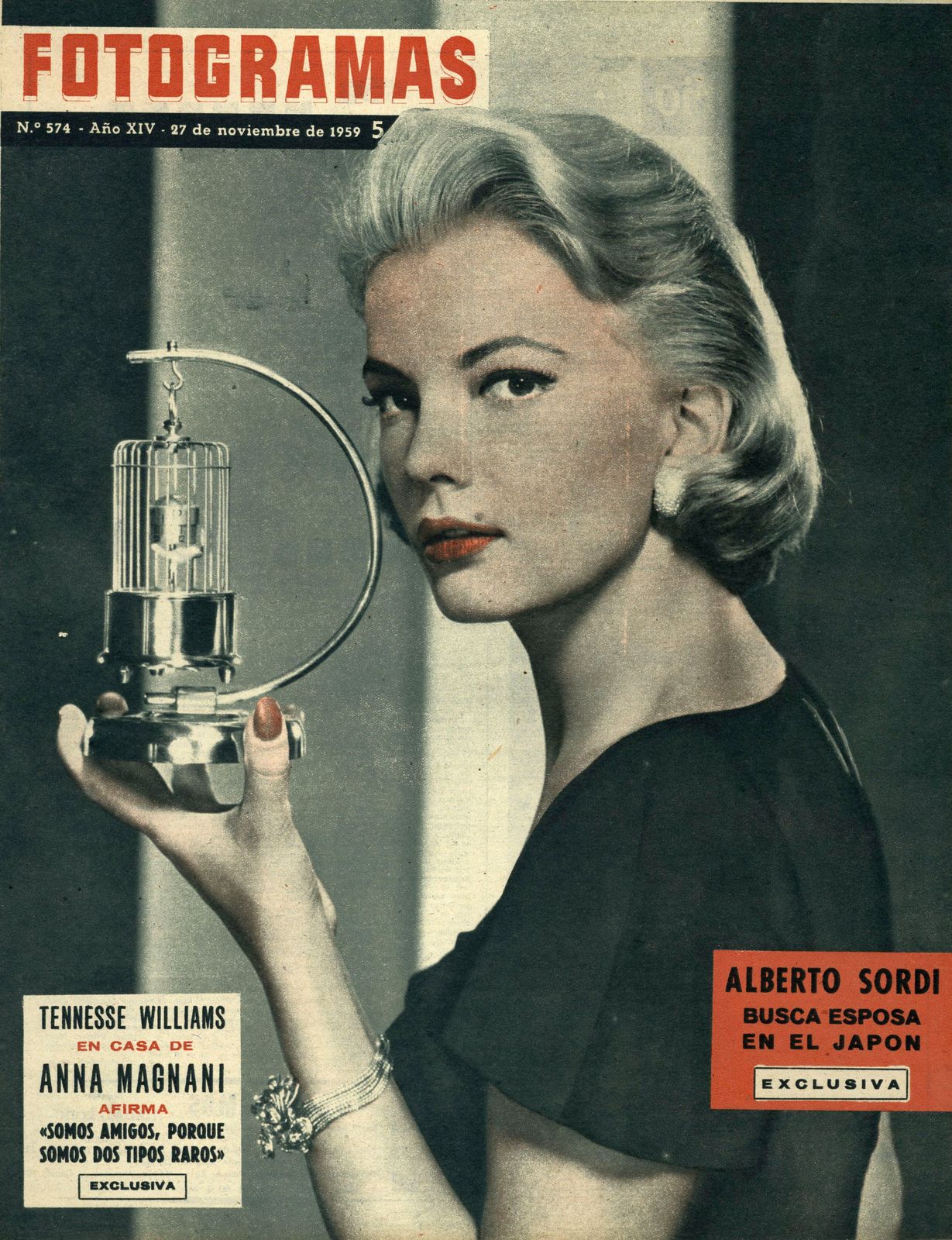FOTOGRAMAS magazine side cover Issue 574 27 November 1959