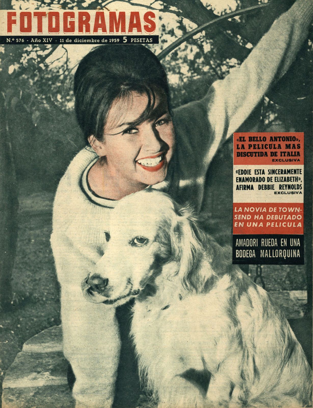 FOTOGRAMAS magazine side cover Issue 576 11 December 1959