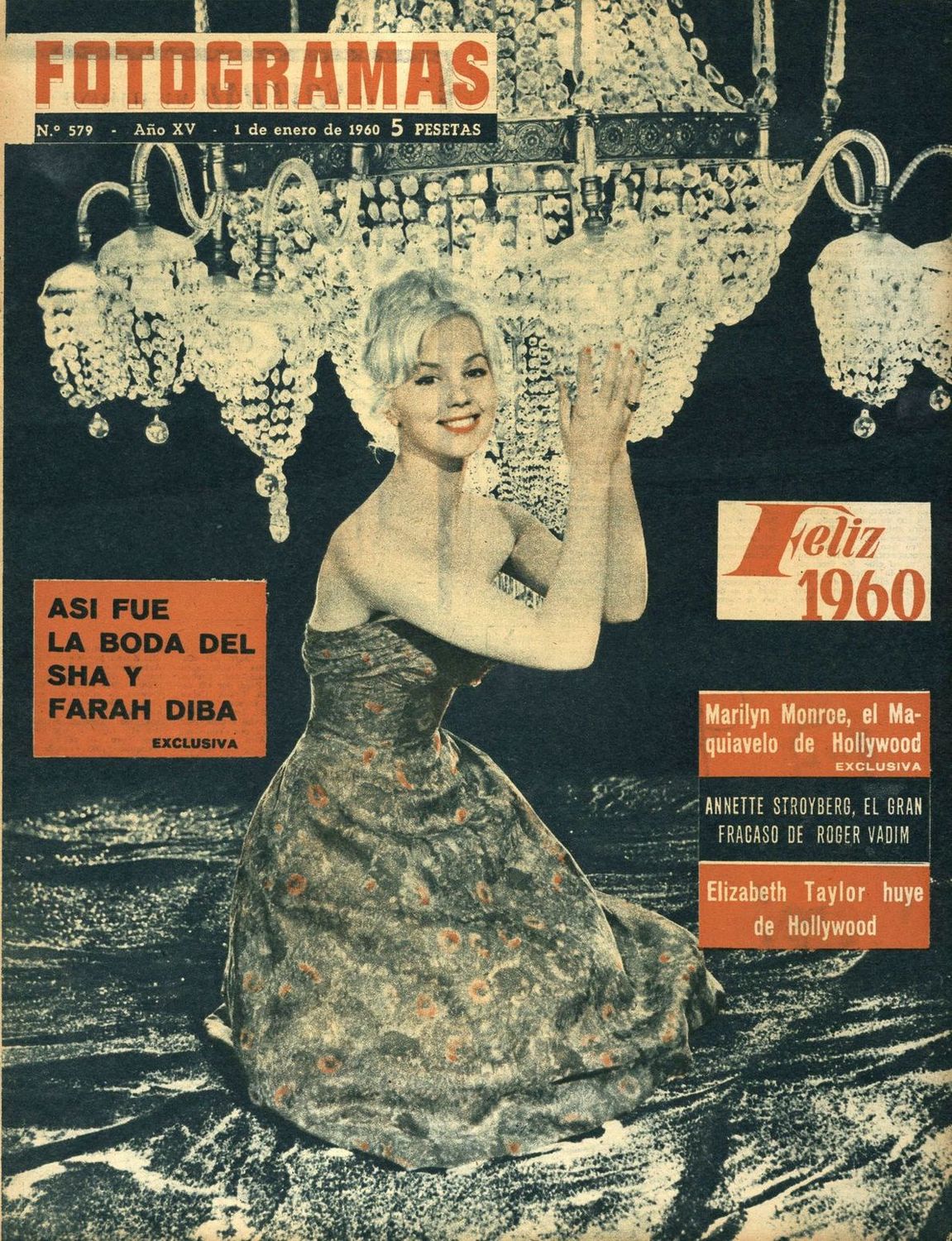 FOTOGRAMAS magazine side cover Issue 579 1 January 1960