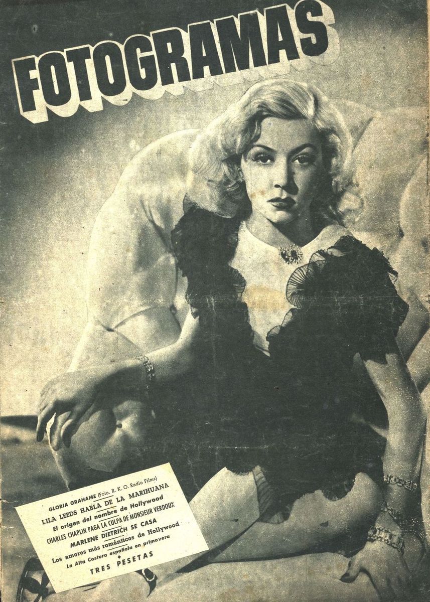 FOTOGRAMAS magazine side cover Issue 58 1 April 1949