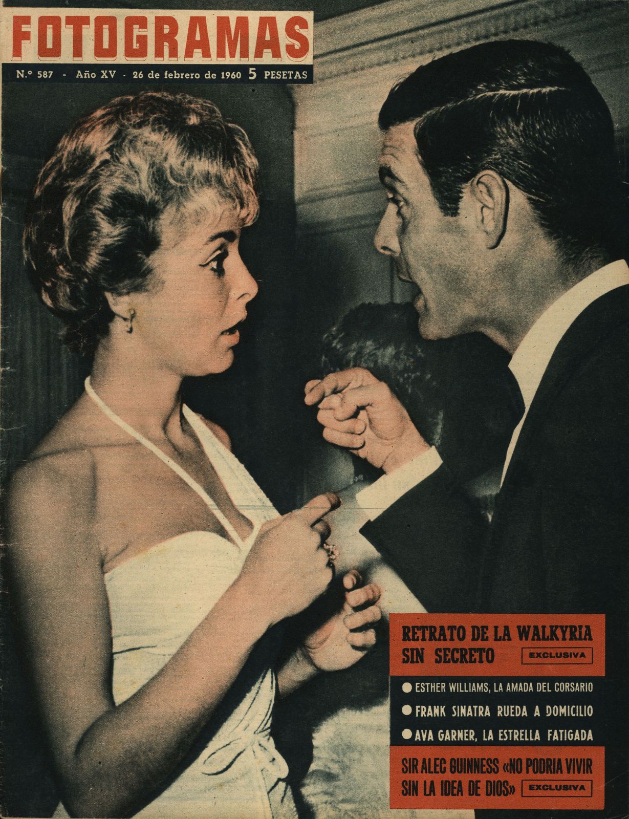 FOTOGRAMAS magazine side cover Issue 587 26 February 1960