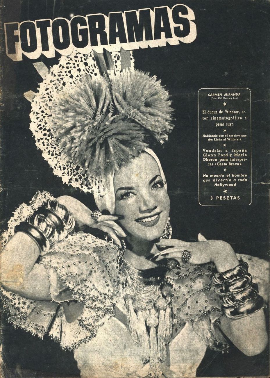 FOTOGRAMAS magazine side cover Issue 59 16 April 1949