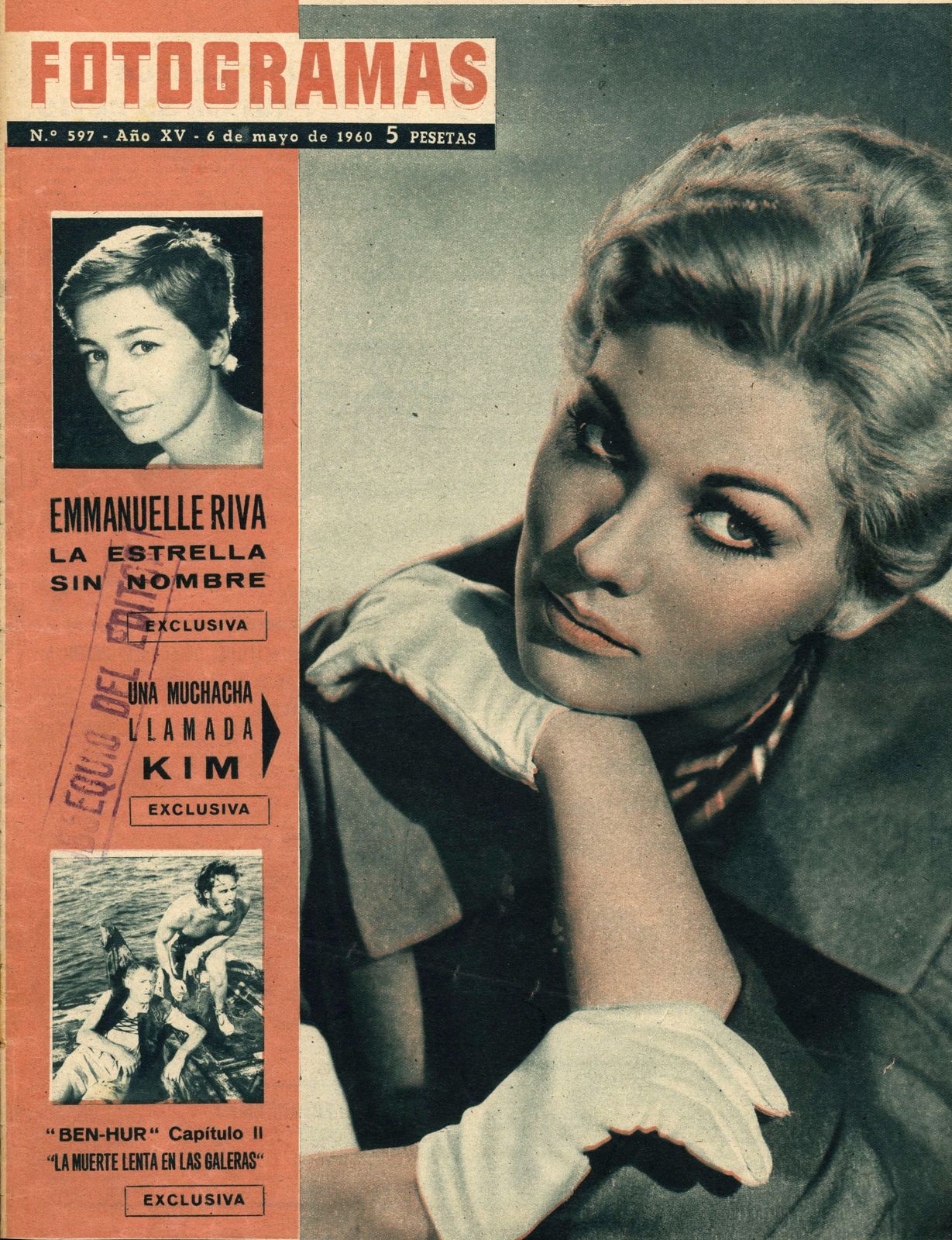 FOTOGRAMAS magazine side cover Issue 597 6 May 1960