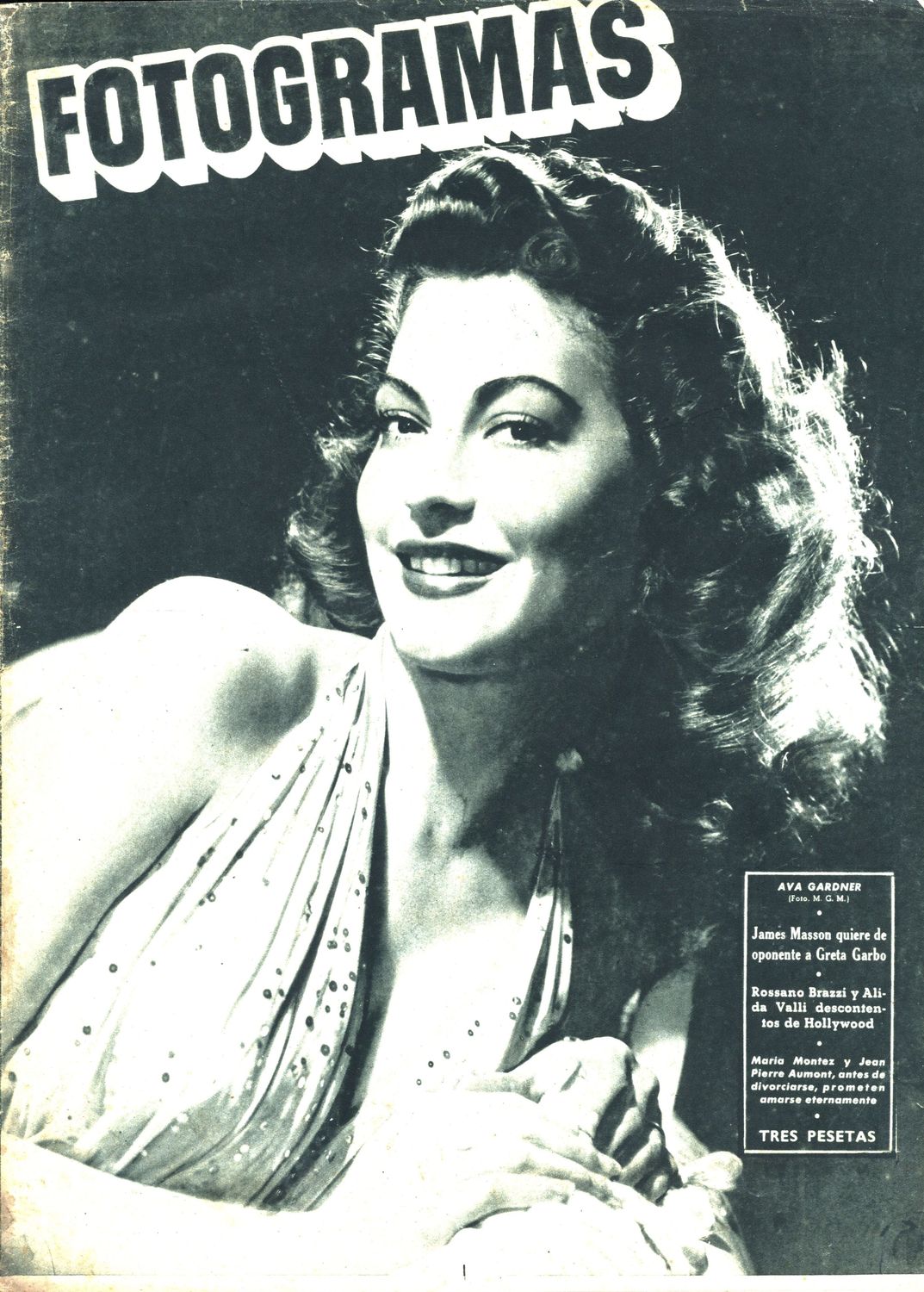 FOTOGRAMAS magazine side cover Issue 60 1 May 1949