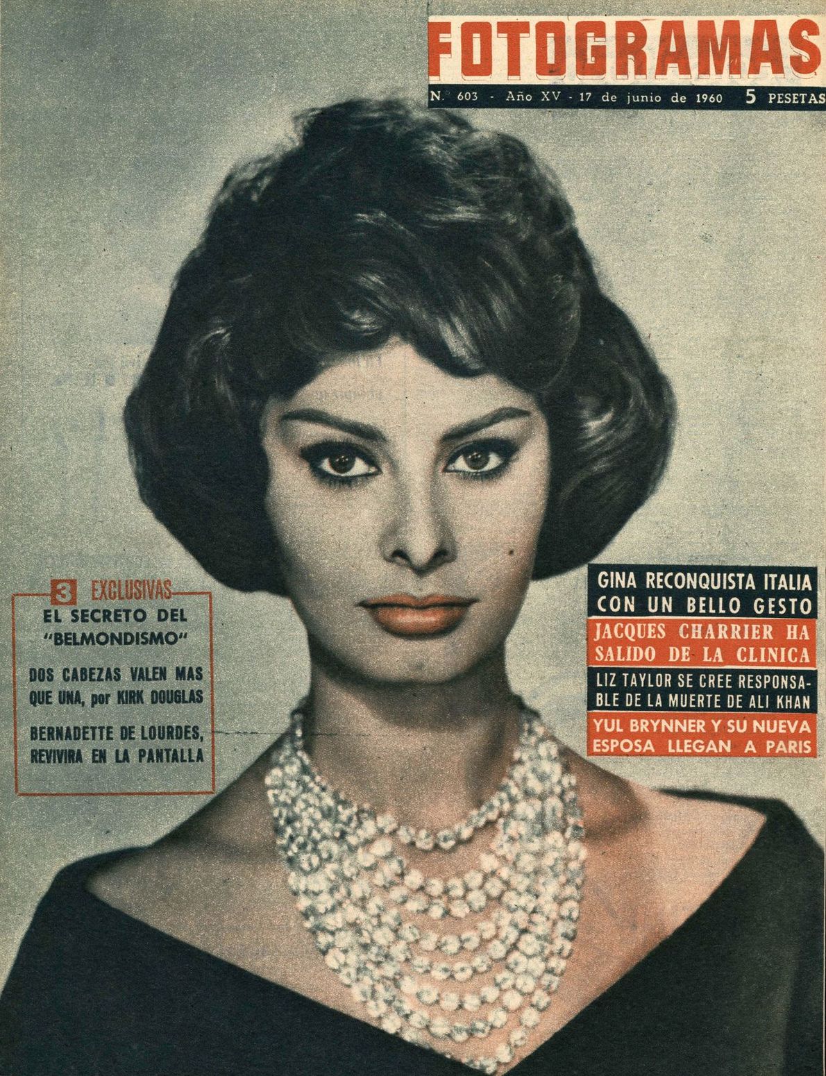 FOTOGRAMAS magazine side cover Issue 603 17 June 1960