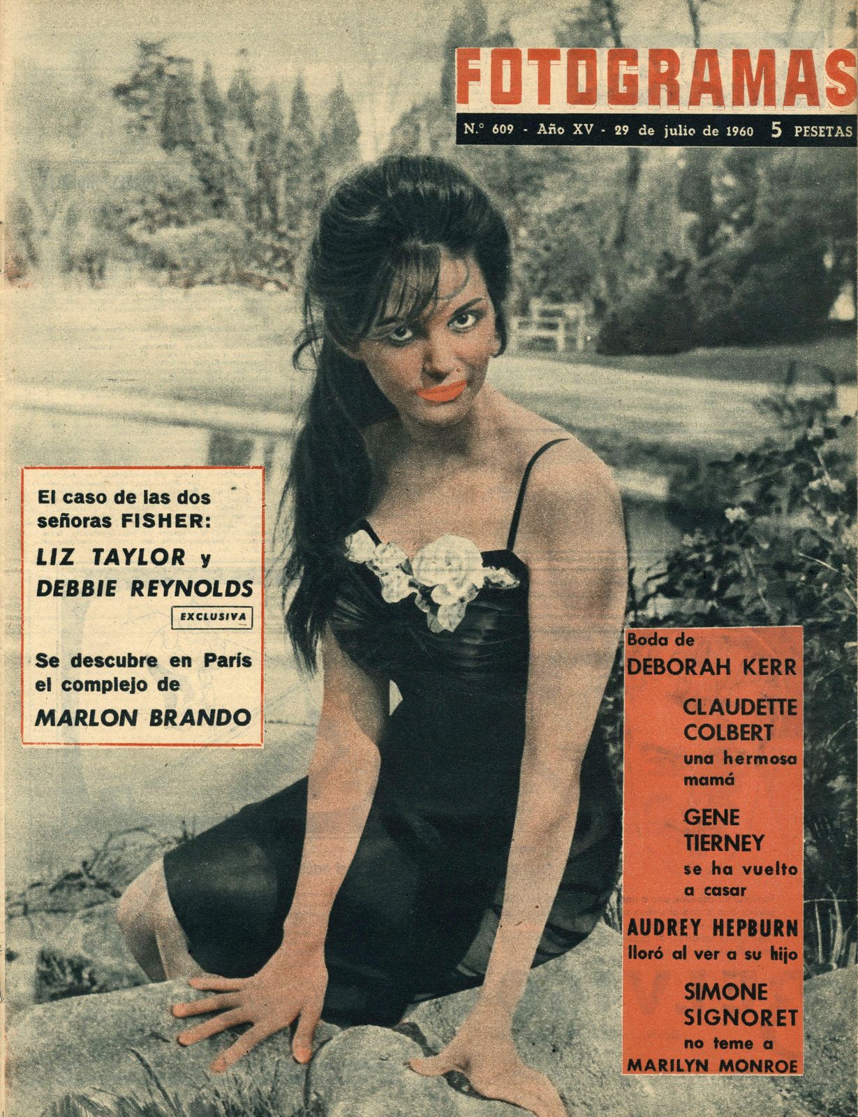 FOTOGRAMAS magazine side cover Issue 609 29 July 1960
