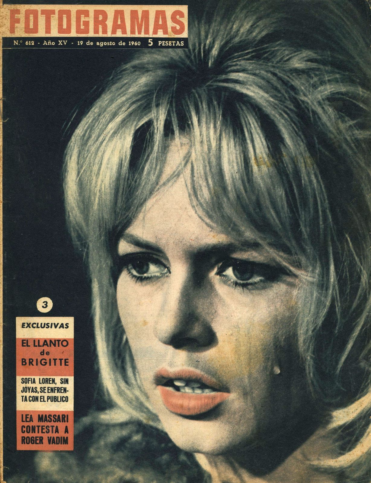 FOTOGRAMAS magazine side cover Issue 612 19 August 1960