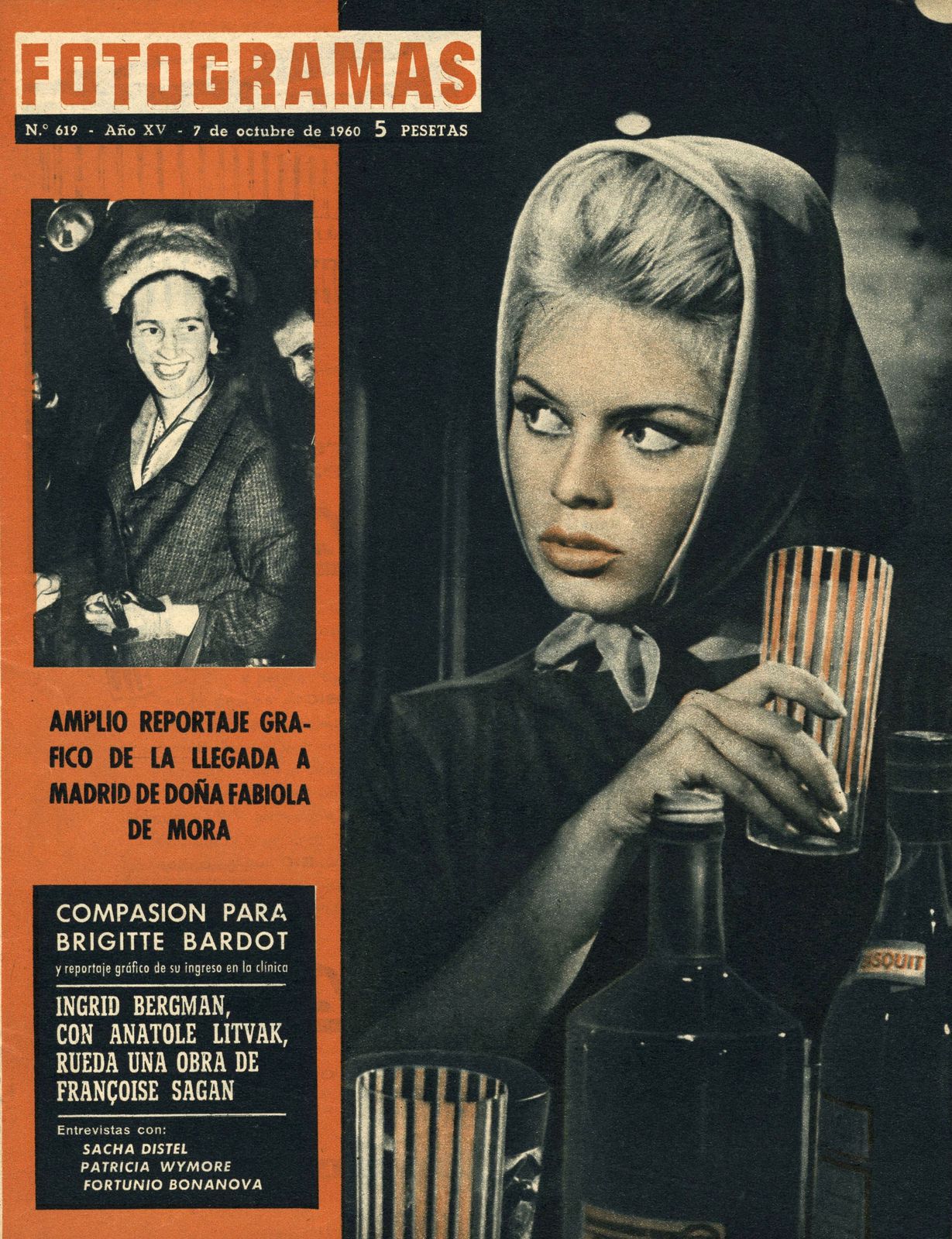 FOTOGRAMAS magazine side cover Issue 619 7 October 1960